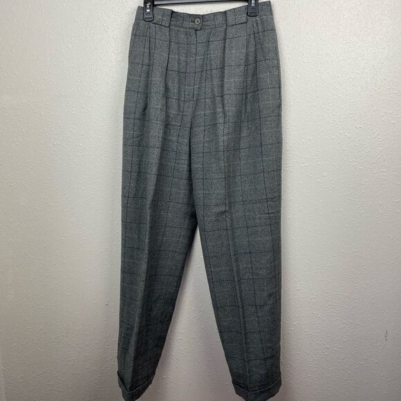 Pre-Owed Jones New York Womens Gray and Black Slacks Size 10 - Picture 1 of 7